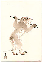 Seiho Takeuchi 1864-1942 - Dancing Monkey - artelino Art Auctions. Seiho Takeuchi 1864-1942 - Dancing Monkey