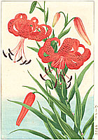 Hodo Nishimura active 1930s - Mountain Lilies - artelino Art Auctions. Hodo Nishimura active 1930s - Mountain Lilies