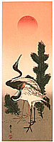 Unknown - Two Cranes and Pine Trees - artelino Art Auctions. Unknown - Two Cranes and Pine Trees