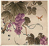 Chikuseki active ca. 1900 - Grape and Wasp - artelino Art Auctions. Chikuseki active ca. 1900 - Grape and Wasp