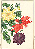 Hodo Nishimura active 1930s - Dahlias - artelino Art Auctions. Hodo Nishimura active 1930s - Dahlias