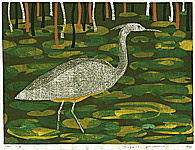 Yoshiharu Kimura born 1934 - White Heron - artelino Art Auctions. Yoshiharu Kimura born 1934 - White Heron