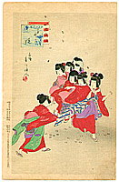 Shuntei Miyagawa 1873-1914 - Hide and Seek - Children's Customs and Manners - artelino Art Auctions. Shuntei Miyagawa 1873-1914 - Hide and Seek - Children's Customs and Manners