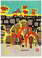 Okiie Hashimoto 1899-1993 - Castle - artelino Art Auctions. Okiie Hashimoto 1899-1993 - Castle