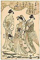 Eishi Hosoda 1756-1829 - Four Beauties - artelino Art Auctions. Eishi Hosoda 1756-1829 - Four Beauties