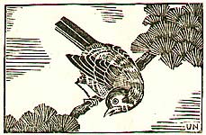 Unichi Hiratsuka 1895-1997 - Bird on Pine Branch - artelino Art Auctions. Unichi Hiratsuka 1895-1997 - Bird on Pine Branch