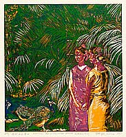 Zhu Rui born 1970 - Dai Girl in Palm Forest