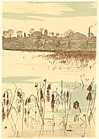 Hakutei Ishii 1882-1958 - Shinobazu Pond - artelino Art Auctions. Hakutei Ishii 1882-1958 - Shinobazu Pond