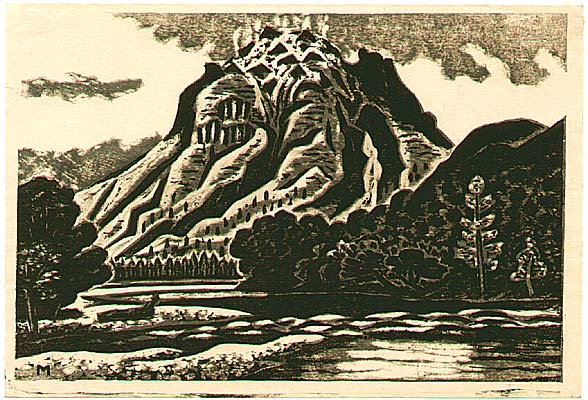 Masao Maeda 1904-1974 - Mt. Yake and Lake - artelino Art Auctions. Masao Maeda 1904-1974 - Mt. Yake and Lake