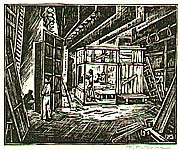 Fumio Kitaoka born 1918 - Face of Tokyo - Back Stage - artelino Art Auctions. Fumio Kitaoka born 1918 - Face of Tokyo - Back Stage