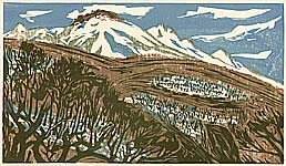Ichiro Koguchi 1914-1979 - Remaining Snow at Nasu - artelino Art Auctions. Ichiro Koguchi 1914-1979 - Remaining Snow at Nasu