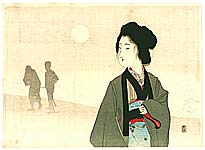 Eisen Tomioka 1864-1905 - Silhouettes - artelino Art Auctions. Eisen Tomioka 1864-1905 - Silhouettes