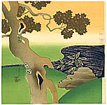 Gekko Ogata 1859-1920 - Maple Tree and Creek - artelino Art Auctions. Gekko Ogata 1859-1920 - Maple Tree and Creek