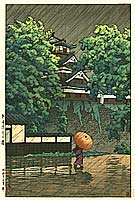 Hasui Kawase 1883-1957 - Udo Turret of Kumamoto Castle - artelino Art Auctions. Hasui Kawase 1883-1957 - Udo Turret of Kumamoto Castle