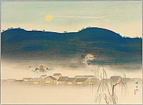 Eikyu Matsuoka 1881-1938 - Evening in Nara - artelino Art Auctions. Eikyu Matsuoka 1881-1938 - Evening in Nara
