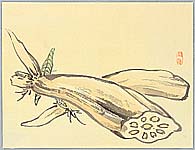 Bairei Kono 1844-1895 - Lotus Roots - artelino Art Auctions. Bairei Kono 1844-1895 - Lotus Roots