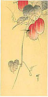 Gyosui Kawanabe 1868-1935 - Bee and Red Fruits - artelino Art Auctions. Gyosui Kawanabe 1868-1935 - Bee and Red Fruits