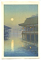 Yuhan Ito active 1930s - Misty Moon at Miyajima - artelino Art Auctions. Yuhan Ito active 1930s - Misty Moon at Miyajima