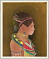 Ryusei Okamoto born 1949 - Bride of the Sun - A - artelino Art Auctions. Ryusei Okamoto born 1949 - Bride of the Sun - A