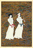 Ryusei Okamoto born 1949 - Cherry - White Fox; Fairies 5 - artelino Art Auctions. Ryusei Okamoto born 1949 - Cherry - White Fox; Fairies 5