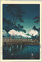 Koitsu Tsuchiya 1870-1949 - Benkei Bridge - artelino Art Auctions. Koitsu Tsuchiya 1870-1949 - Benkei Bridge