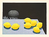 Waichi Hayashi born 1951 - Child and Lemon - artelino Art Auctions. Waichi Hayashi born 1951 - Child and Lemon
