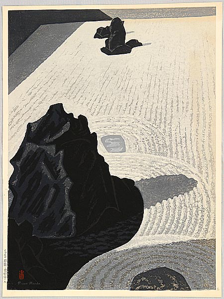 Masao Maeda 1904-1974 - Stone Garden , Ryuan Temple - A - artelino Art Auctions. Masao Maeda 1904-1974 - Stone Garden , Ryuan Temple - A