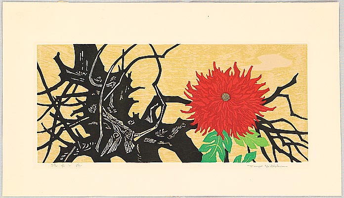 Fumio Fujita born 1933 - Drift Wood and Flower