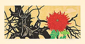 Fumio Fujita born 1933 - Drift Wood and Flower - artelino Art Auctions. Fumio Fujita born 1933 - Drift Wood and Flower