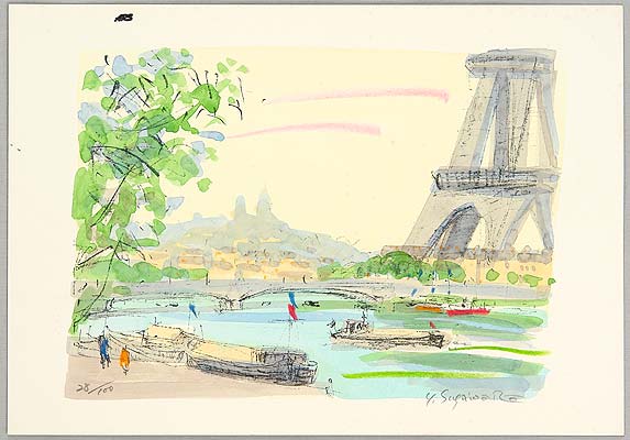 Yasushi Sugawara active late 20th C. - La Seine