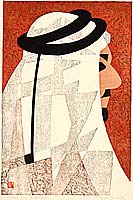 Toshi Yoshida 1911-1995 - Arab in Bagdad - artelino Art Auctions. Toshi Yoshida 1911-1995 - Arab in Bagdad