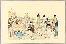 Gekko Ogata 1859-1920 - From Nihonbashi Bridge - 100 Views of Mt. Fuji - artelino Art Auctions. Gekko Ogata 1859-1920 - From Nihonbashi Bridge - 100 Views of Mt. Fuji