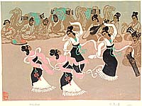 Shi Ma Han fl.ca. 1980s - Mesmerised by Dance - Ten Views of Silk Road - artelino Art Auctions. Shi Ma Han fl.ca. 1980s - Mesmerised by Dance - Ten Views of Silk Road