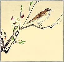 Seiko active ca. 1890 - 1900 - Bird and White Plum - artelino Art Auctions. Seiko active ca. 1890 - 1900 - Bird and White Plum