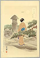 Gekko Ogata 1859-1920 - Beauty and Pine - Comparison of Beauties and Flowers - artelino Art Auctions. Gekko Ogata 1859-1920 - Beauty and Pine - Comparison of Beauties and Flowers