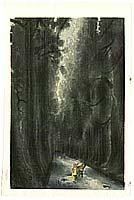 Eiichi Kotozuka 1906-1979 - Cryptomerias Trees in Nikko - artelino Art Auctions. Eiichi Kotozuka 1906-1979 - Cryptomerias Trees in Nikko