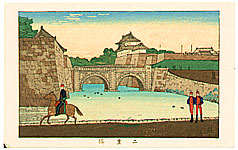Yasuji Inoue 1864 - 1889 - Niju-bashi Bridge - artelino Art Auctions. Yasuji Inoue 1864 - 1889 - Niju-bashi Bridge