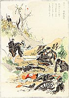 Kason Suzuki 1860-1919 - War Front Hospital - Sino-Japanese War - artelino Art Auctions. Kason Suzuki 1860-1919 - War Front Hospital - Sino-Japanese War