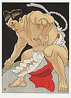 Junichiro Sekino 1914-1988 - Champion Sumo Wrestler Wajima - artelino Art Auctions. Junichiro Sekino 1914-1988 - Champion Sumo Wrestler Wajima