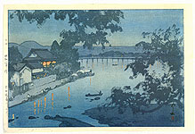 Hiroshi Yoshida 1876-1950 - Chikugo River - artelino Art Auctions. Hiroshi Yoshida 1876-1950 - Chikugo River