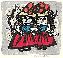 Fumiko Yamabayashi born 1910 - Sisters - artelino Art Auctions. Fumiko Yamabayashi born 1910 - Sisters