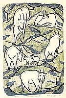 Dale Wilson fl.ca. 1970s - Mountain Goats - I - artelino Art Auctions. Dale Wilson fl.ca. 1970s - Mountain Goats - I