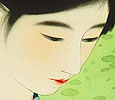 Shinsui Ito 1898-1972 - Beauty and Blue Flower - artelino Art Auctions. Shinsui Ito 1898-1972 - Beauty and Blue Flower