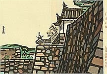 Okiie Hashimoto 1899-1993 - Castles of Japan - Nagoya Castle - artelino Art Auctions. Okiie Hashimoto 1899-1993 - Castles of Japan - Nagoya Castle