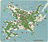 Yasushi Omoto born 1926 - Hokkaido Map - artelino Art Auctions. Yasushi Omoto born 1926 - Hokkaido Map