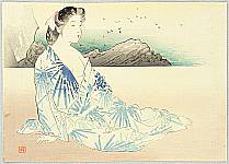 Hanko Kajita 1870-1917 - On a Beach - artelino Art Auctions. Hanko Kajita 1870-1917 - On a Beach