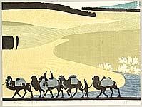 Zhang Baibo born 1944 - Ships of the Desert - Ten Views of  Silk Road (Continued)