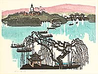 Huang Pimo born 1925 - Slender West Lake - Ten Views of Jiangnan - artelino Art Auctions. Huang Pimo born 1925 - Slender West Lake - Ten Views of Jiangnan