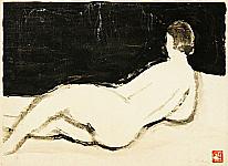 Yoshiei Hando born 1913 - Reclining Nude - 1 - artelino Art Auctions. Yoshiei Hando born 1913 - Reclining Nude - 1