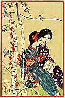 Shuko Yoshida fl.ca. 1900-1910s - Song of Birds - artelino Art Auctions. Shuko Yoshida fl.ca. 1900-1910s - Song of Birds